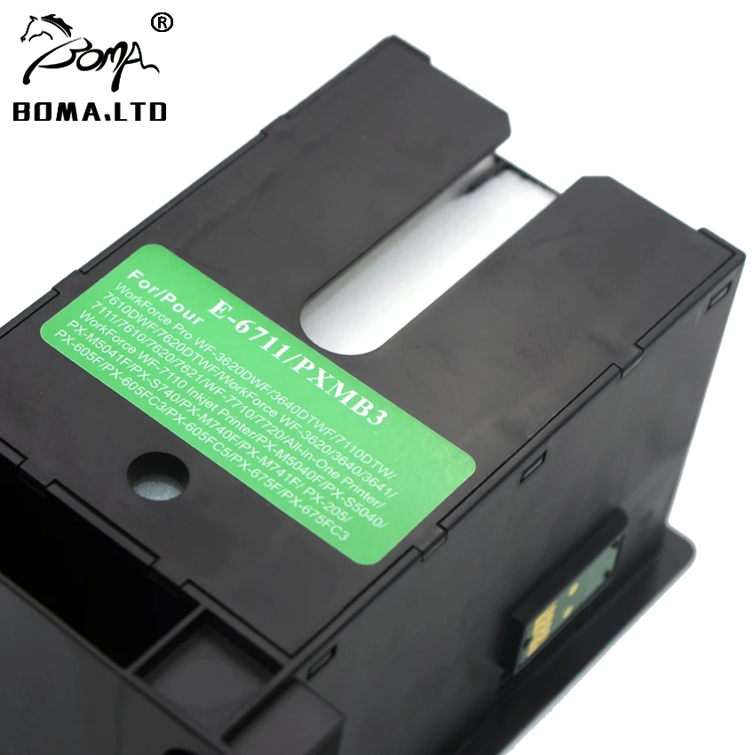 Imagem -06 - Caixa de Manutenção de Tinta para Resetter Tanque para Epson 7715dwf 7710dwf 7720dtwf 7721dtwf 7110dtw 7610dwf 7620dtwf 3620dwf 3640 T6711