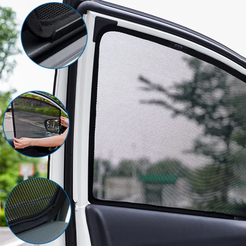 

For Ford Focus 2019 2020 Magnetic Window Curtain Visor Sunshield Accessories Sun Shade UV Protection Gauze Mesh