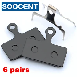 6 Pairs MTB Bicycle Brake Pads for XTR BR-M9000 9020 987 988 985 XT BR-M8000 785 SLX BR-M675 666 Alfine S700  Deore M615