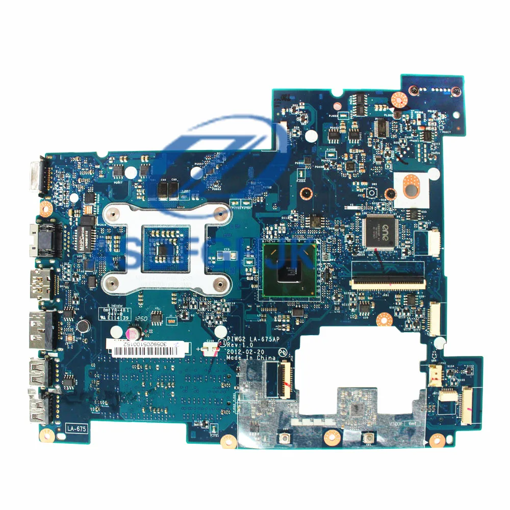 Originais For Lenovo G570 Motherboard PIWG2 LA-675AP HM65 S989 DDR3 mainboard 100% Test OK