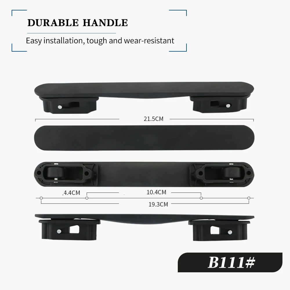 HANLUOKE B111 Luggage Accessories Handle Retractable Carry Handle Puller Universal Luggage Accessories Handle Spring Metal