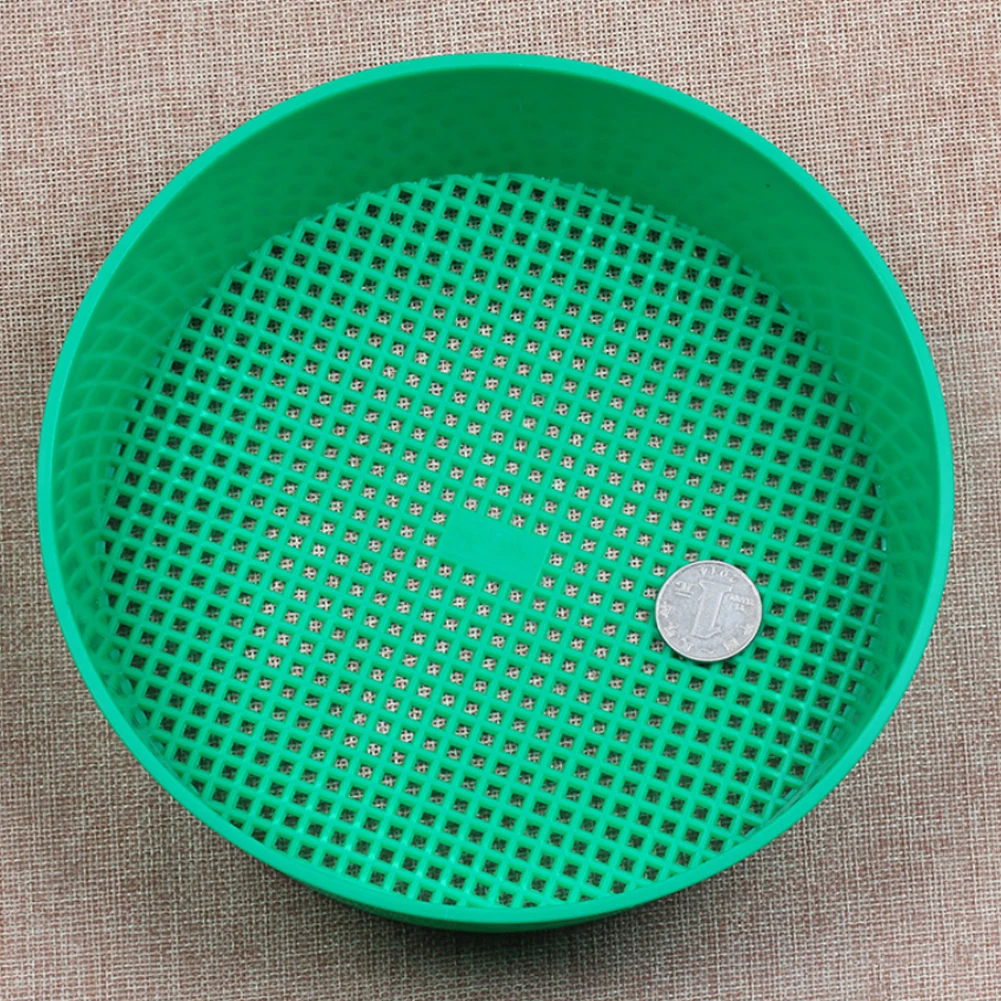 Tamiz de plástico para plantas de flores, herramientas de vivero, filtro de tamiz de piedra para suelo, jardín de casa, herramientas de guardería