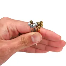 20 pcs gold flower head pins for jewelry and crafts #6