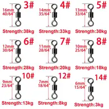 Fishing Swivel 50-100pcs #4