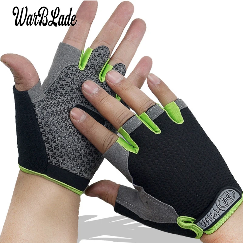 WarBLade 2019 Nuovi Guanti Traspirante Mezza Finger Gloves Gel Pad Guanti di Sport di Estate In Bicicletta Senza Dita Anti-slip Riding Braccialetti Guanto