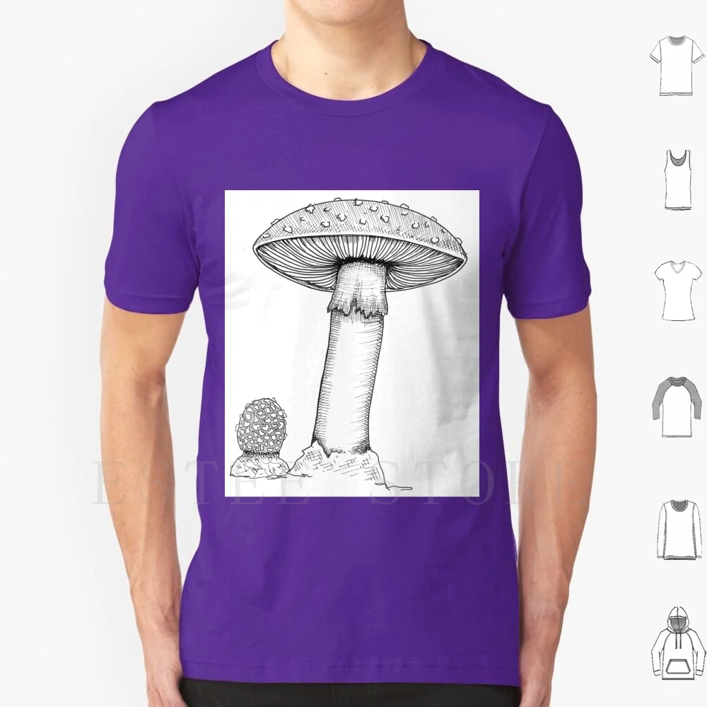 Amanita Fly Agaric Mushroom T Shirt Men Cotton 6xl Mushroom Fungi Fungus Mycology Amanita Fly Agaric Poison Poisonous Shroom