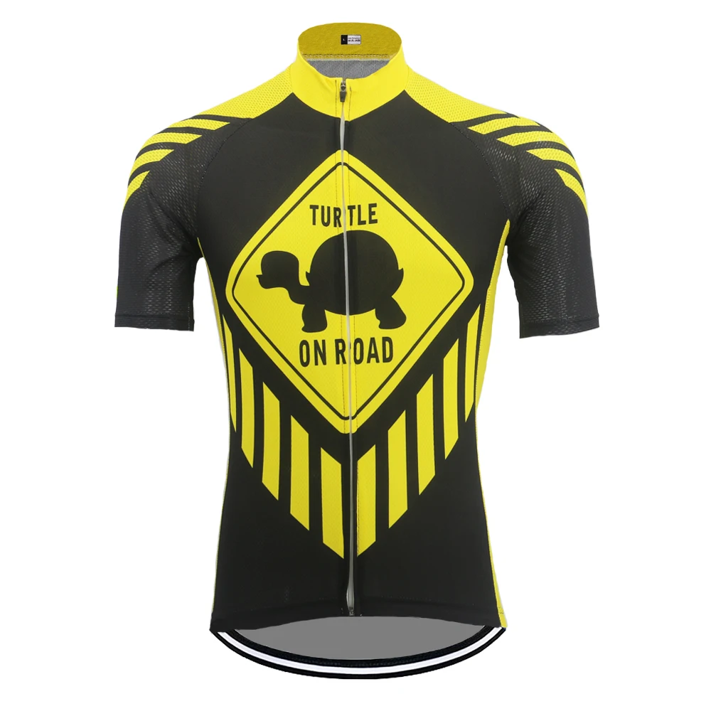 Turtle Cycling Jersey Maillot Ciclismo Men Short Sleeve Bicycle Clothing MTB Bike Jersey DOWNORUP