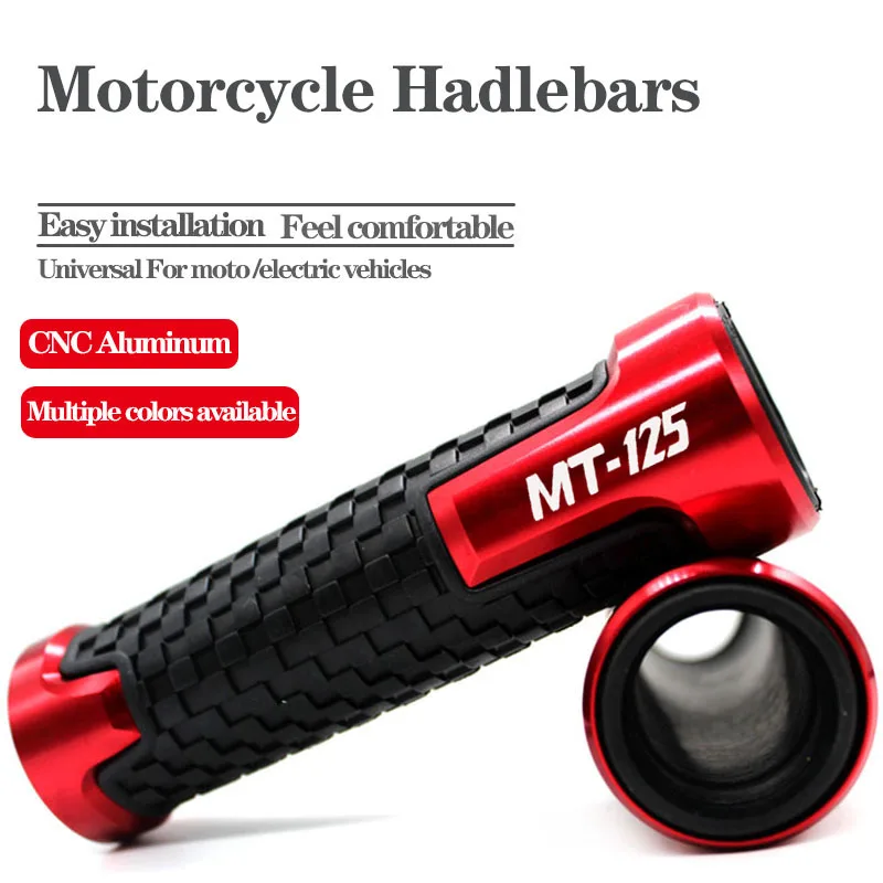 

7/8 "22mm Universal Motorcycle Handle Handlebar Hand Bar Grip For YAMAHA MT125 MT-125 MT 125 2014-2018 2015 2016 2017 2018