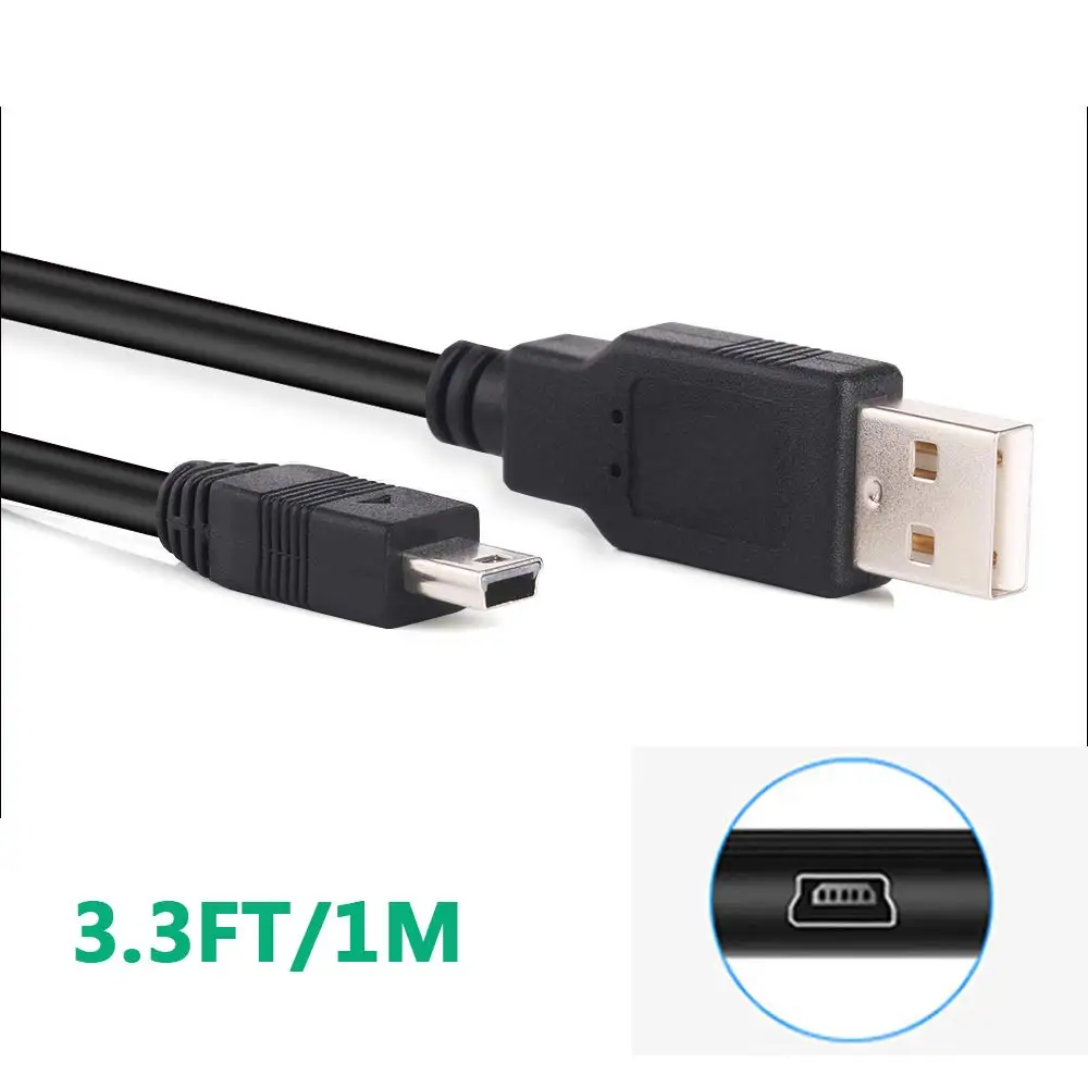 5V 1A and mini 5pin cable Charger for TI 84 Plus Silver Edition,TI 89 Titanium, TI Nspire CX/TI CX CAS Graphing Calculators