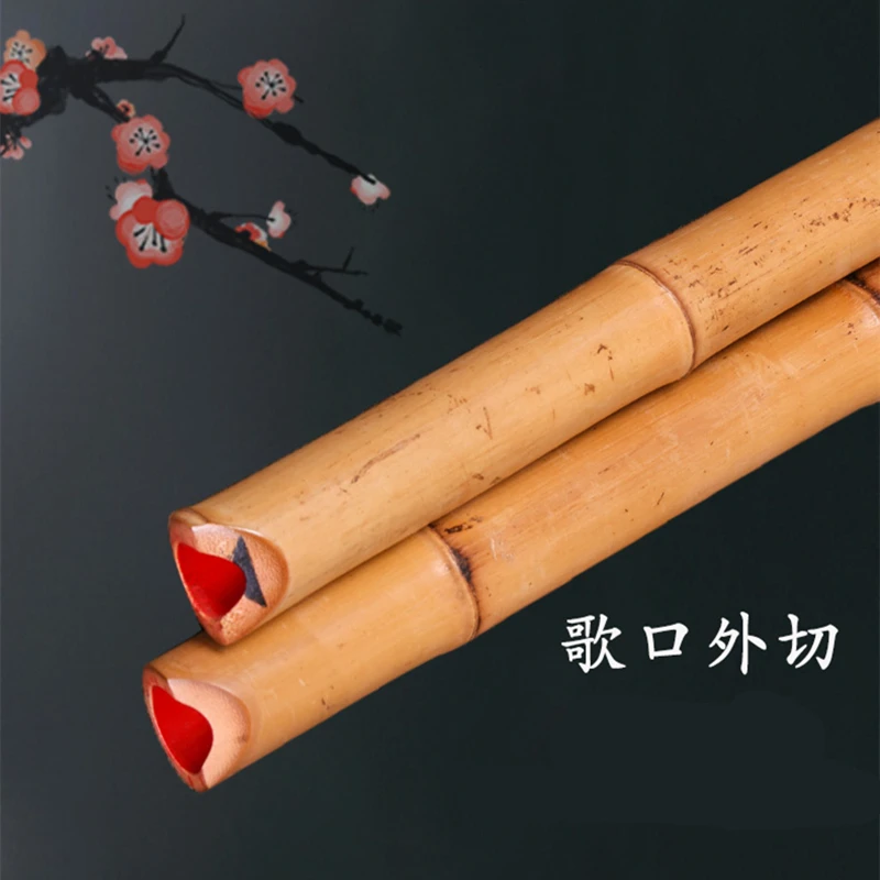 Handmade Natural Castillo Bamboo Root Japanese Shakuhachi Chiba G/ F Key Short Flute Xiao Chinese Traditional Musical Instrument