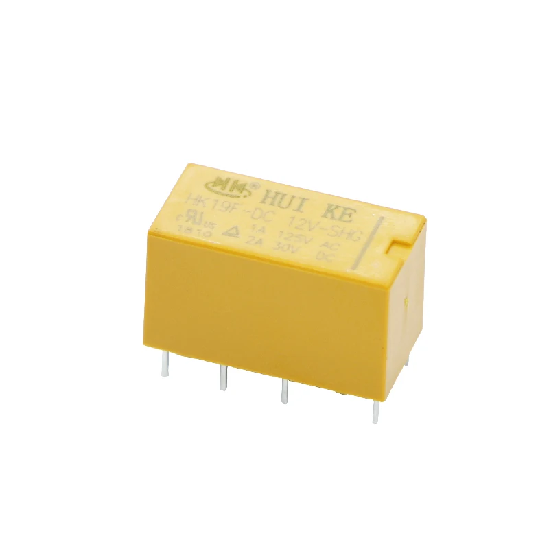 100Pcs Coil Dpdt 8 Pin 2No 2Nc Mini Power Relays Pcb Type Hui Ke Hk19F Hk19F-Dc5V-Shg Hk19F-Dc12V-Shg Hk19F-Dc24V-Shg