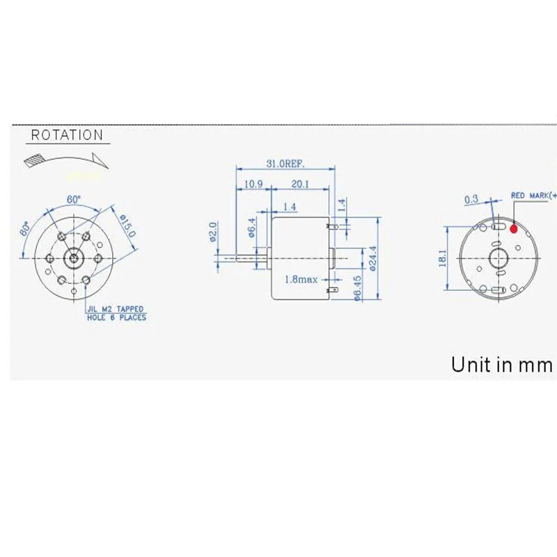 Mabuchi RF-310T-11400 DC 3V-6V 5.9V 6400RPM Micro Mini Motor  Electric Fan Hand Crank Generator Toy Model Car Boat Motor