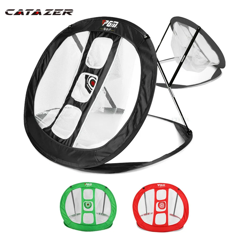 

Catazer Folding Golf Chipping Network Indoor Outdoor Golf Pitching Cage Golf Chipping Net Training Aids Golfing Target