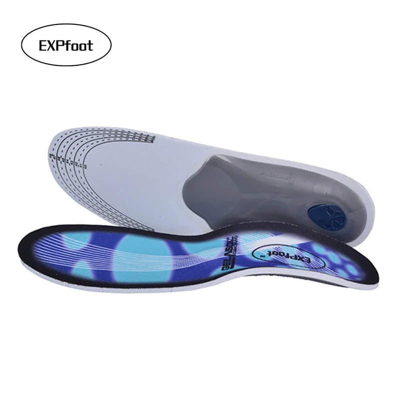 EXPfoot Premium Orthotic Gel High Arch Support Insole Gel Pad 3D Arch Support Flat Foot orthopedic Foot pain For Women  Men 452