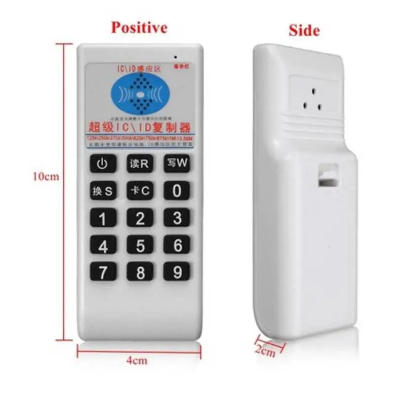 125Khz-13.56MHZ Copier Duplicator Cloner Handheld RFID NFC IC Card Reader Writer + 3pcs 125KHZ Keyfobs +3pcs 13.56MHZ Cards