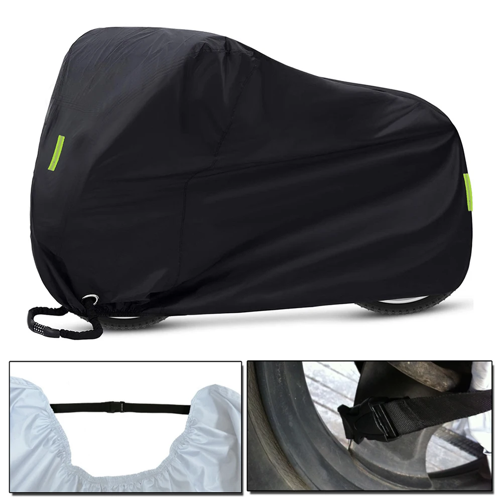 200x110x70cm Bicycle Cover Waterproof Anti Dust 40+ UV Protection Cover The Entire Bike with Storage Bag for Mountain/Road Bike