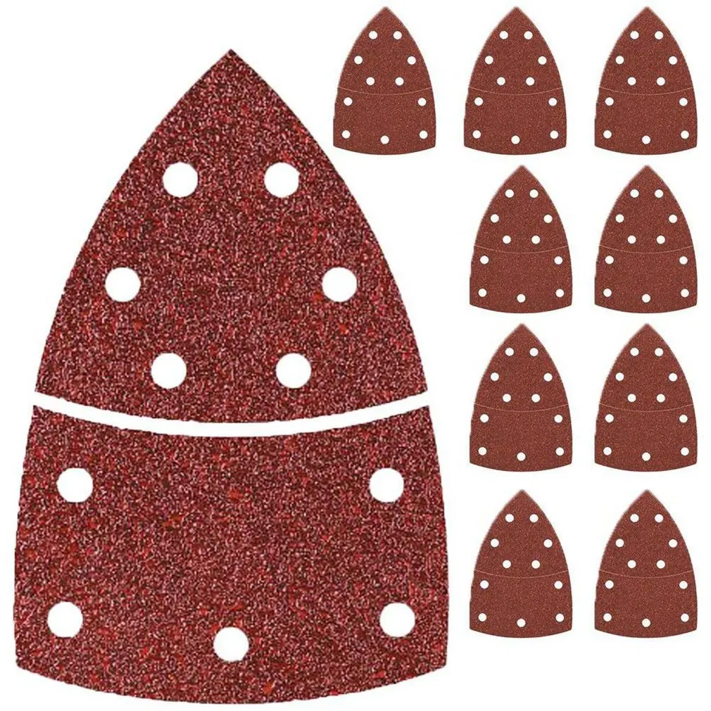 4Pcs Self-Adhesive Amplas Segitiga Sander Kertas Pasir Kait Lingkaran Piringan Amplas Alat Abrasif untuk Polishing Pasir