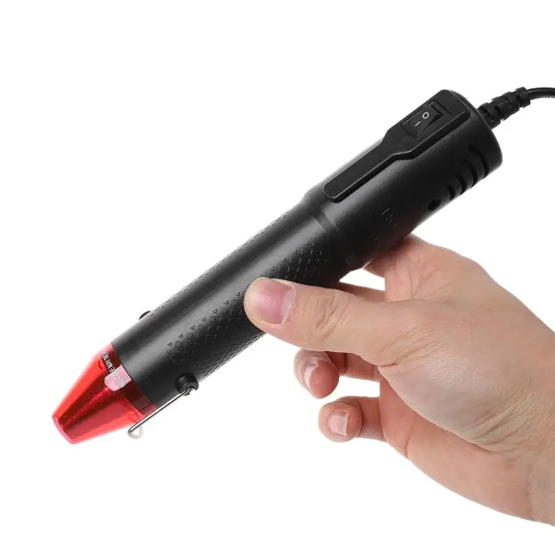 130W 220V Mini Heat Gun Shrink Hot Air Temperature Electric Power Nozzles Tool DIY Embossing EU Plug