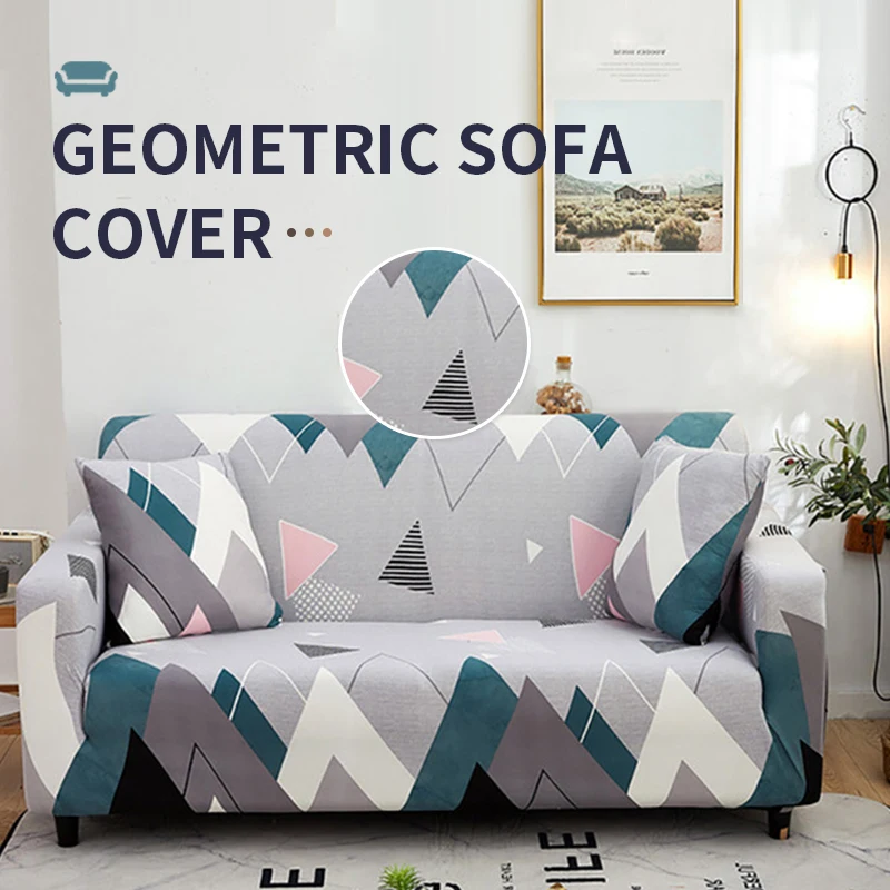 Meijuner Geometric Elastic Sofa Cover Stretch Sofa Cover for Living Room Sofa Cover L-shaped Armchair Cover 1/2/3/4 seat  MJ438