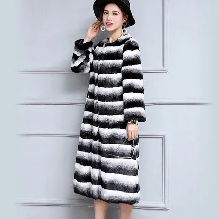 

Top brand Faux Women Fashion Mink Fur Coat N87 high quality