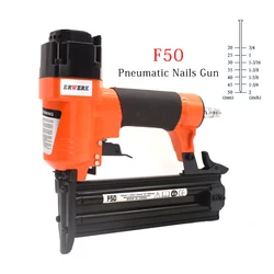 Pistola per chiodi pneumatici per inquadratura pistola per chiodi ad aria Brad Nailer F50 calibro 18 per la lavorazione del legno