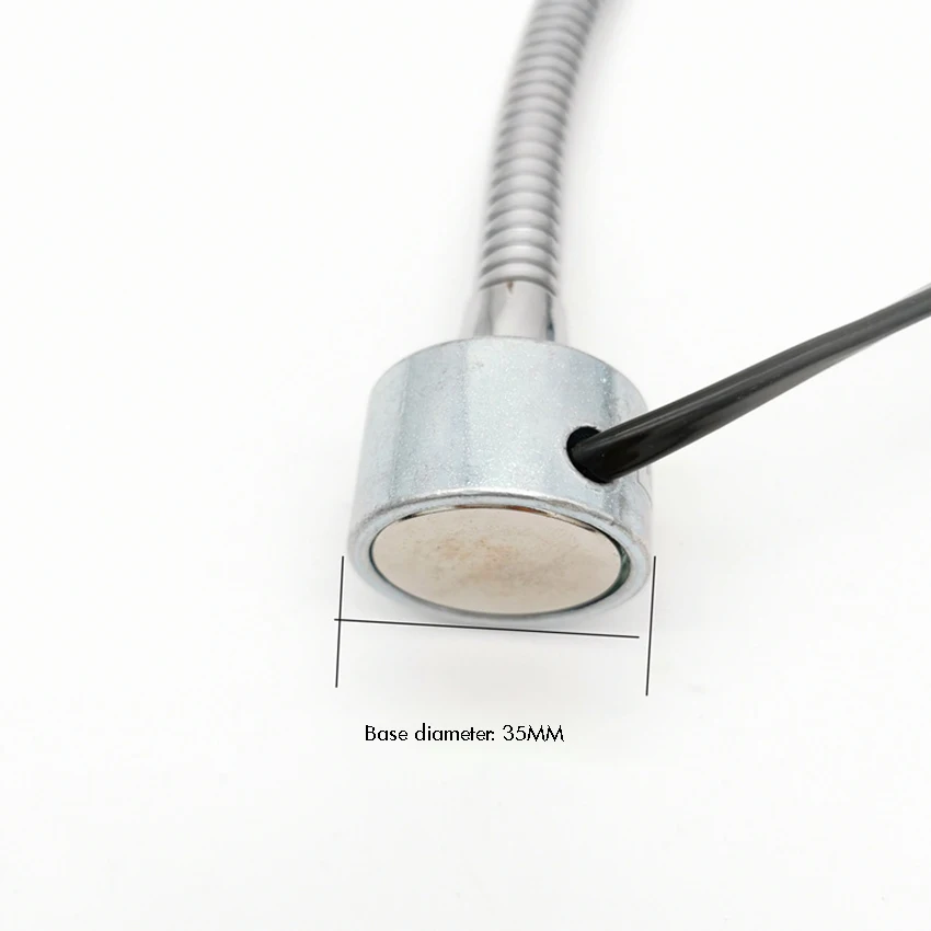 Base magnetica della lampada principale lunga 660mm, 24 LEDs, 220V, collo d'oca flessibile 10W, macchina per cucire, luce del lavoro per il banco da lavoro, tornio del metallo
