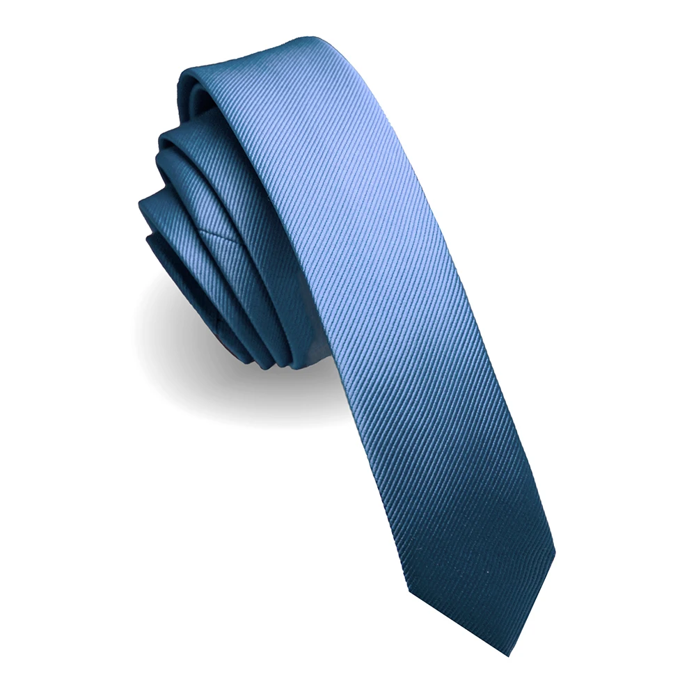 KAMBERFT Modische, schmale 4cm Seidenkrawatte, unifarben in Schwarz und Rot, handgefertigte, gewebte, schmale Krawatte für Herren für Hochzeiten und Partys. – Detail 18