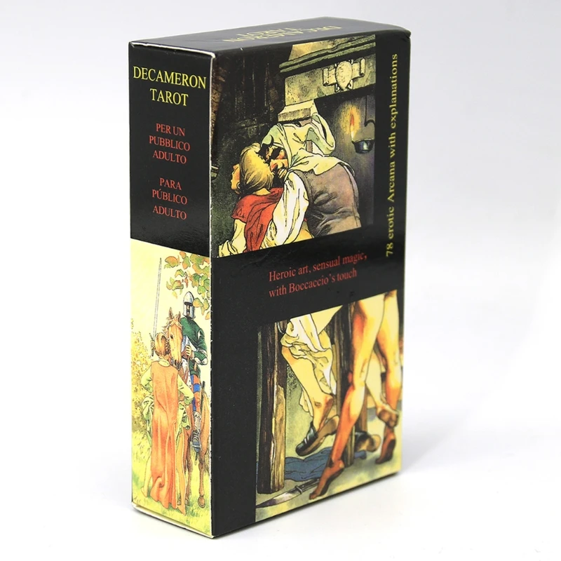 Decameron-baraja de cartas de Tarot 78, cartas de oráculo en inglés completo, juego de mesa de fiesta de amigos, Carnal Adventure