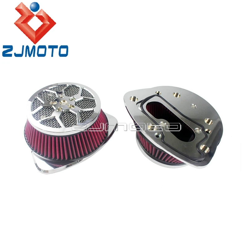 For Suzuki Boulevard M109R Boss VZR VLR 1800 M109R2 M109RZ C1800R Intruder Motorcycle Dual Air Cleaner Intake Air Filter Cover