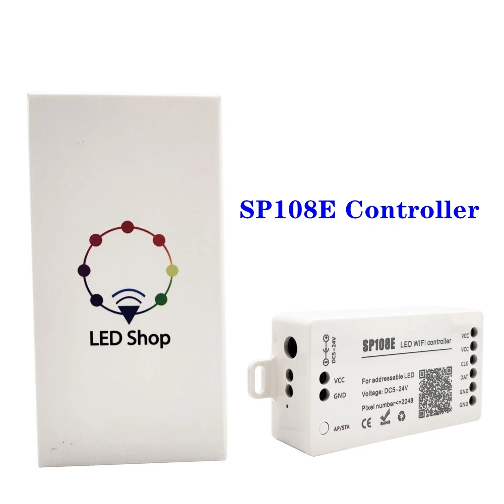 DC5-24V Led Controller SP105E SP107E SP108E SP110E SP501E For 3Pin 4Pin WS2811 WS2812 WS2812B WS2813 WS2815 SK6812 Light Strips