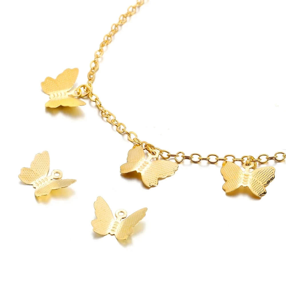 100Pcs/Lot Metal 3D Butterfly Pendant Charms For Necklace Bracelet Earrings DIY Accessories Animal Jewelry Making Supplies image 3
