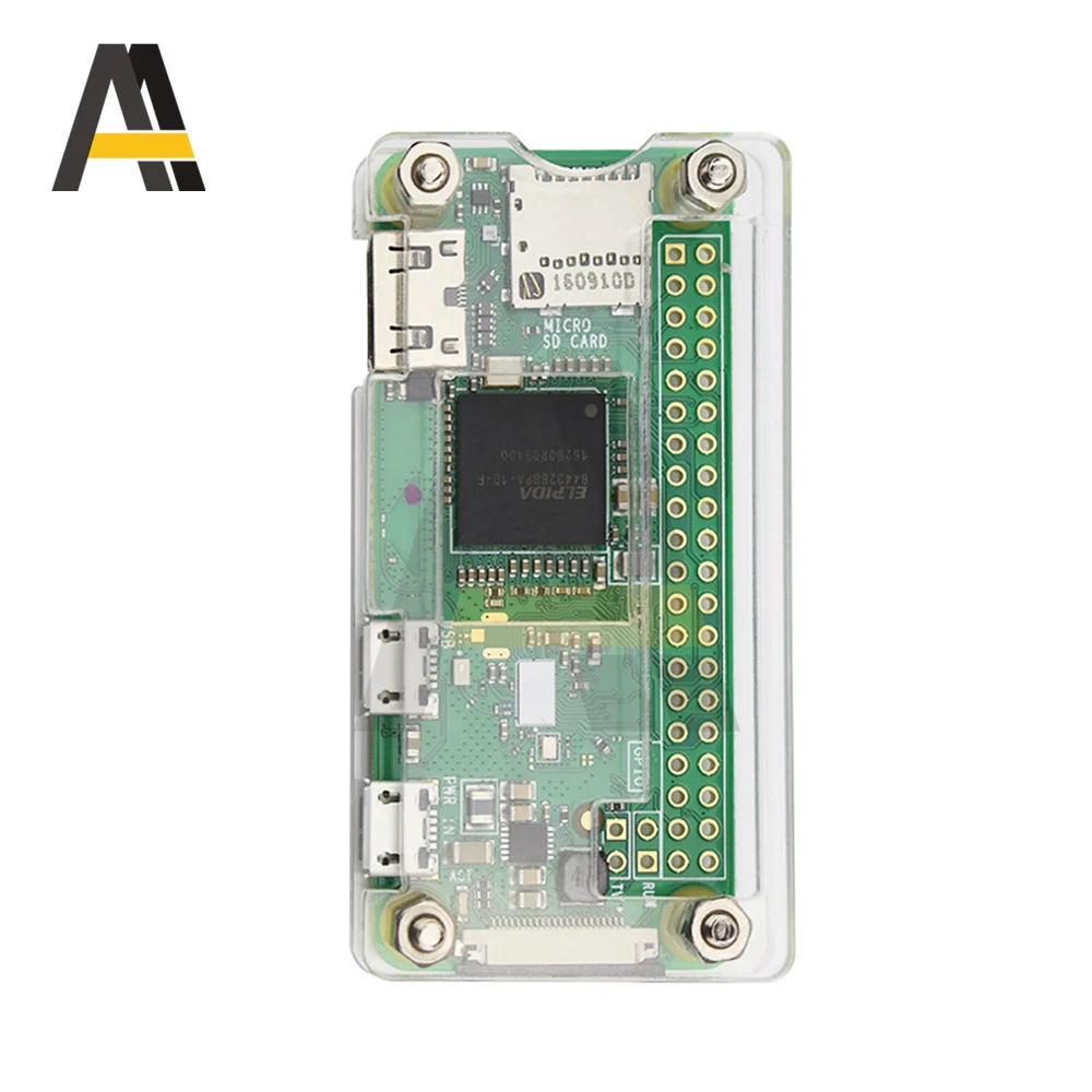 Акриловый чехол для Raspberry Pi Zero 1,3/2/W / WH + радиатор для Raspberry Pi Zero V1.3, акриловый чехол с радиатором