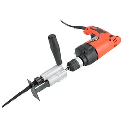 Reciprocating Saw Power Adapter Reciprocating Saw Metal Cutting Wood Cutting Tool Electric Drill Jig Saw Attachment With Blades