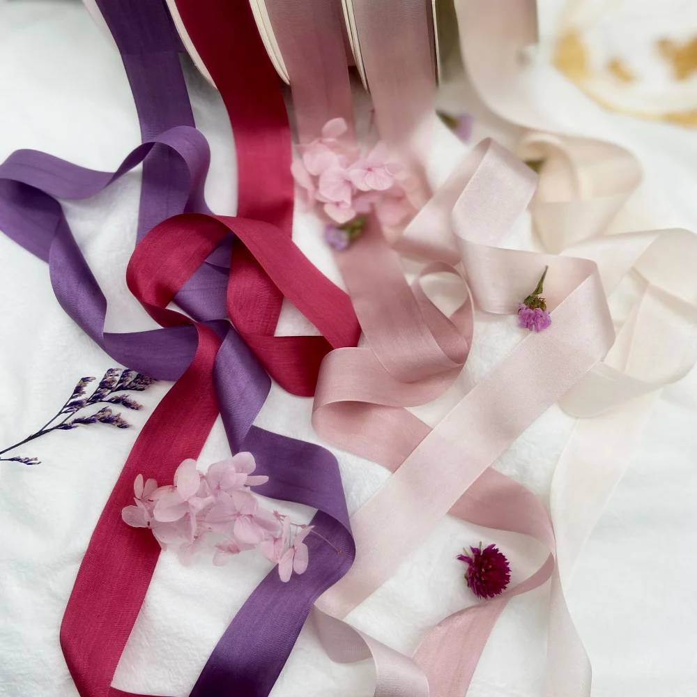 

25mm Silk Satin Ribbons thin taffeta silk ribbon Flower ribbon-Decoration Crafts-Wedding decoration-Gift Christmas Diy Handmade