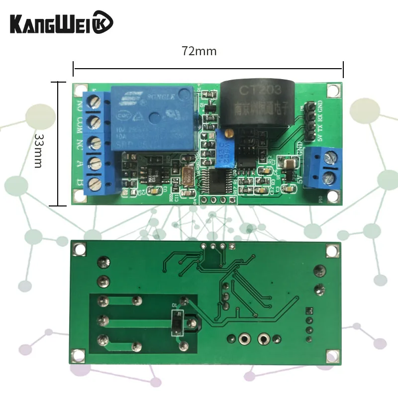 AC Current Detection Module Transmitter RS485 Acquisition A-T Command MODBUS Protocol Overcurrent Protection
