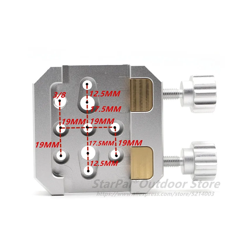 StarPal Standard Universal Slot Vixen Mounting Platform Dual Clamp with 2 Brass Screws Great Quality