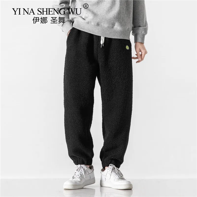 

Autumn Winter Polar Fleece Thick Casual Baggy Pants Harajuku Fashion Harem Pants Men Clothing Plus Size Joggers 5XL Kimono Pants