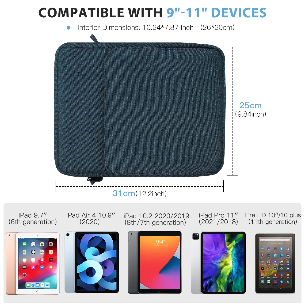 Imagem -02 - Bolsa de Ombro para Tablet de a 11 Polegadas. Proteção para Samsung Galaxy Tab s6 Lite Galaxy Tab s7 Ipad Pro 11 2023 a 2023.