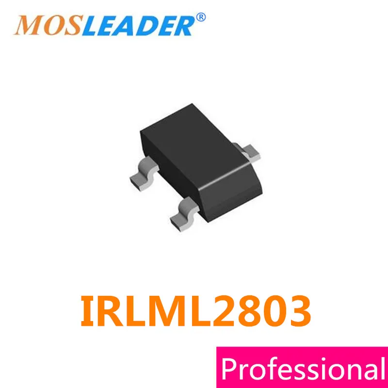 Mosleader IRLML2803 SOT23 3000PCS N-Channel 20V 30V 1.2A IRLML2803PBF IRLML2803TR IRLML2803TRPBF IRLML2803TRPBF-1 Chinese goods