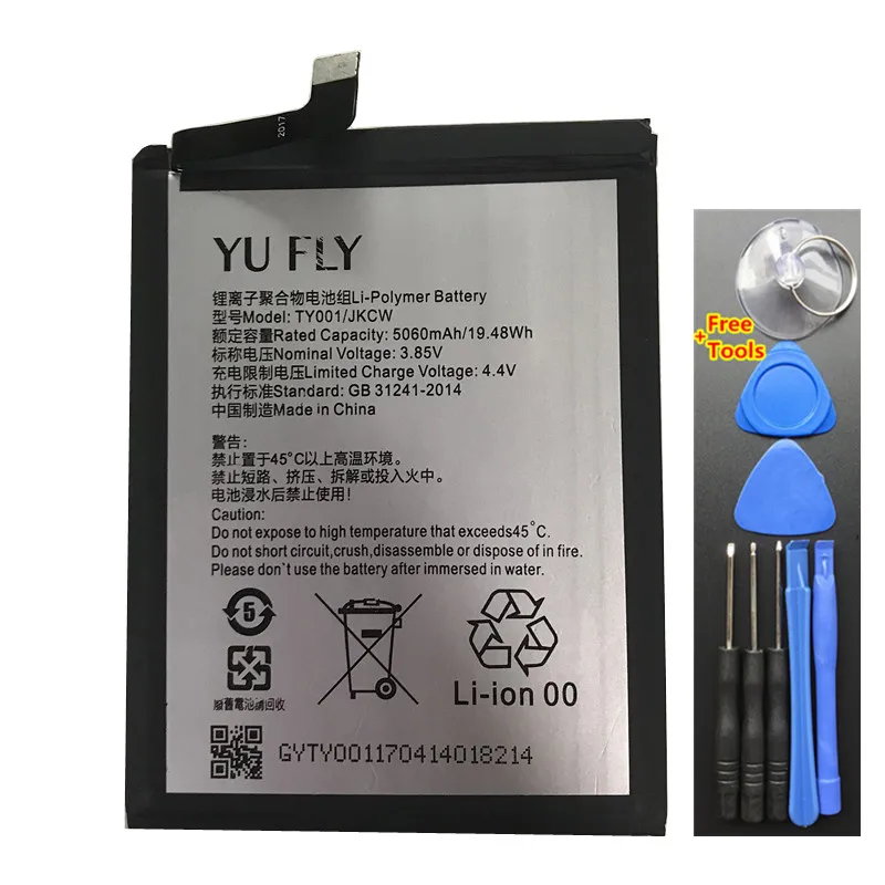 Original High Quality New 5060mAh 19.48Wh 3.85V TY001/JKCW for Yu Fly F9 Battery