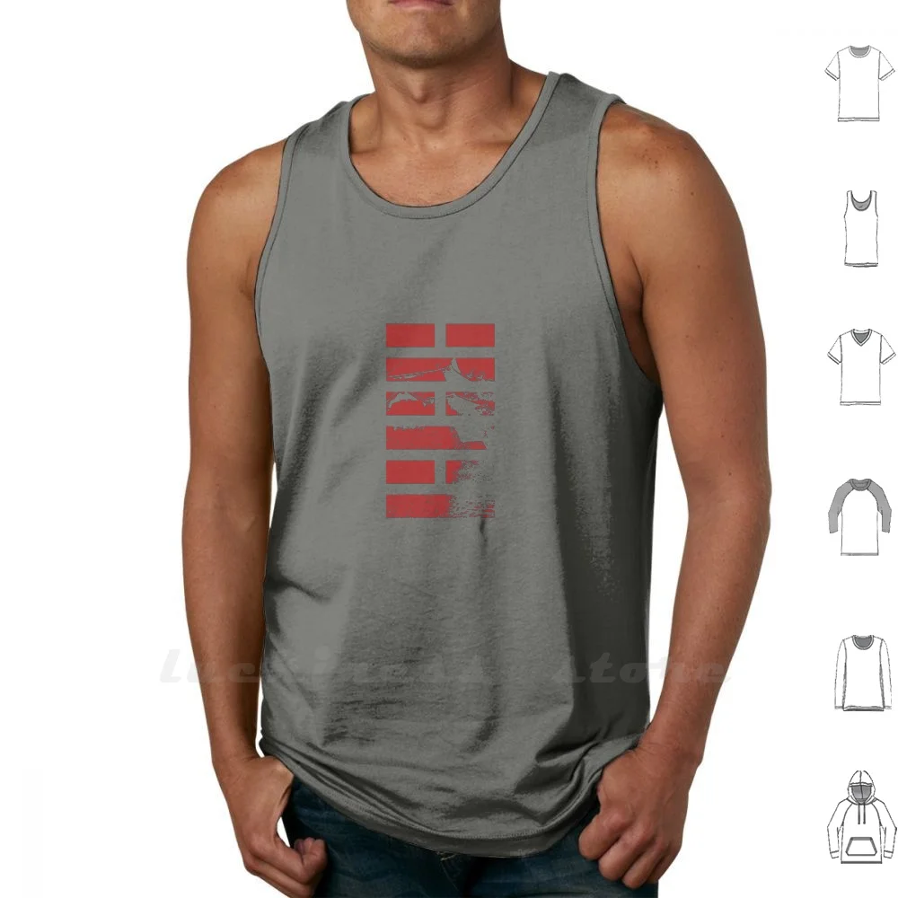 Arashikage Tank Top Cotton Vest Sleeveless Men Women Red Snake Shadow Japan Eye Action Tokyo Joe Force Gi Arashikage Mikepom