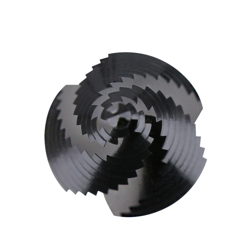 Versery Sechskant-HSS-Co-M35-Kobalt-TiAIN-Spiralbohrer mit 3 Schneiden für Edelstahl und Eisen, Lochöffner-Säge – Detail 6