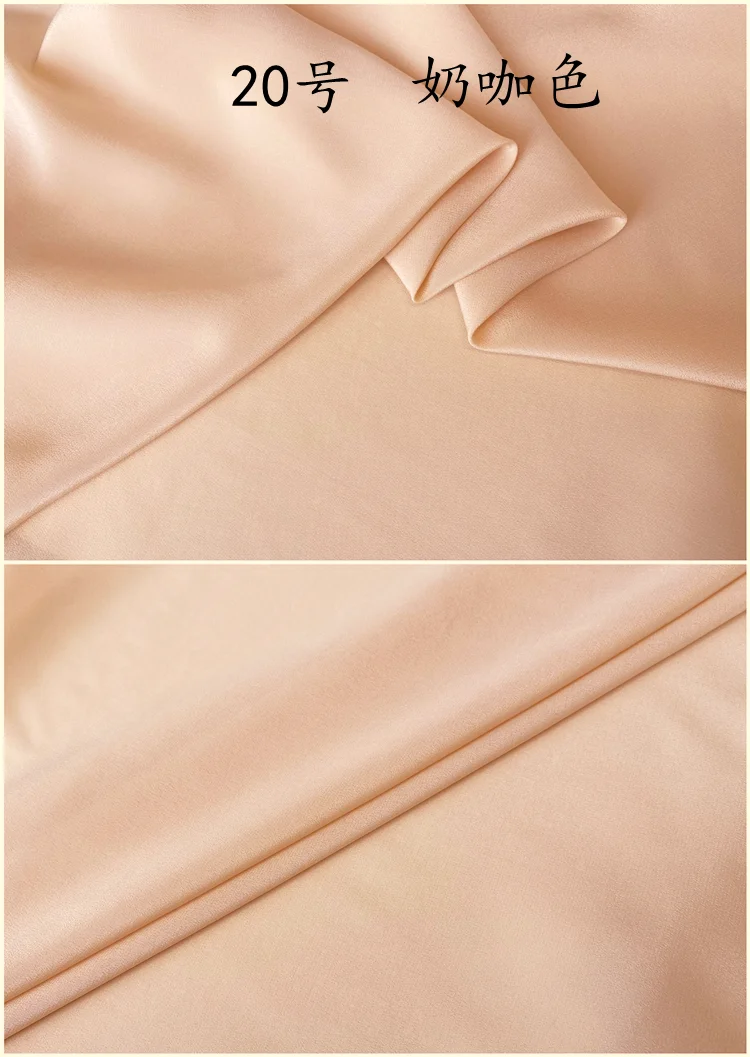 1 meter 100% Mulberry Silk 12 momme crepe de Chine CDC Silk Fabric solid colors 114cm 44\