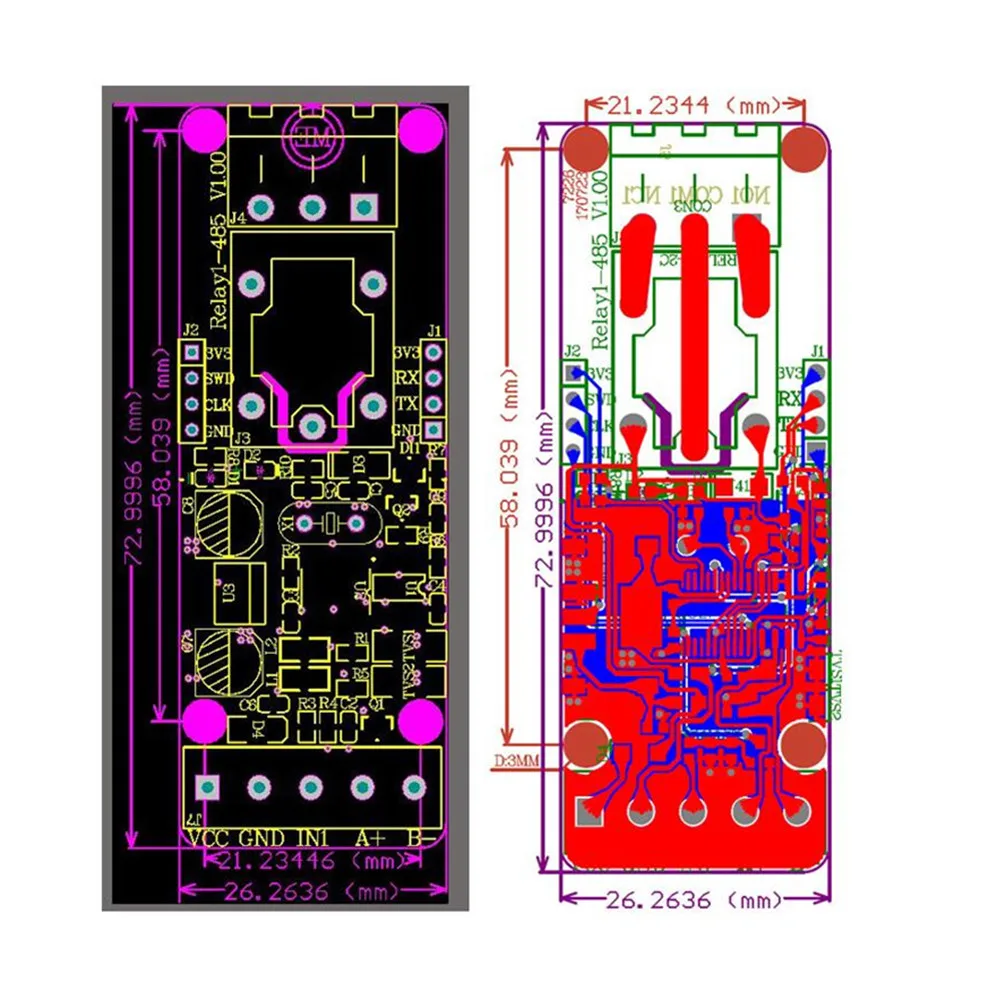 Taidacent PLC Automotive Programmable Modbus-Rtu RS485 TTL Ethernet Switches Input 12V 1 Channel Automobile Power Relay Module