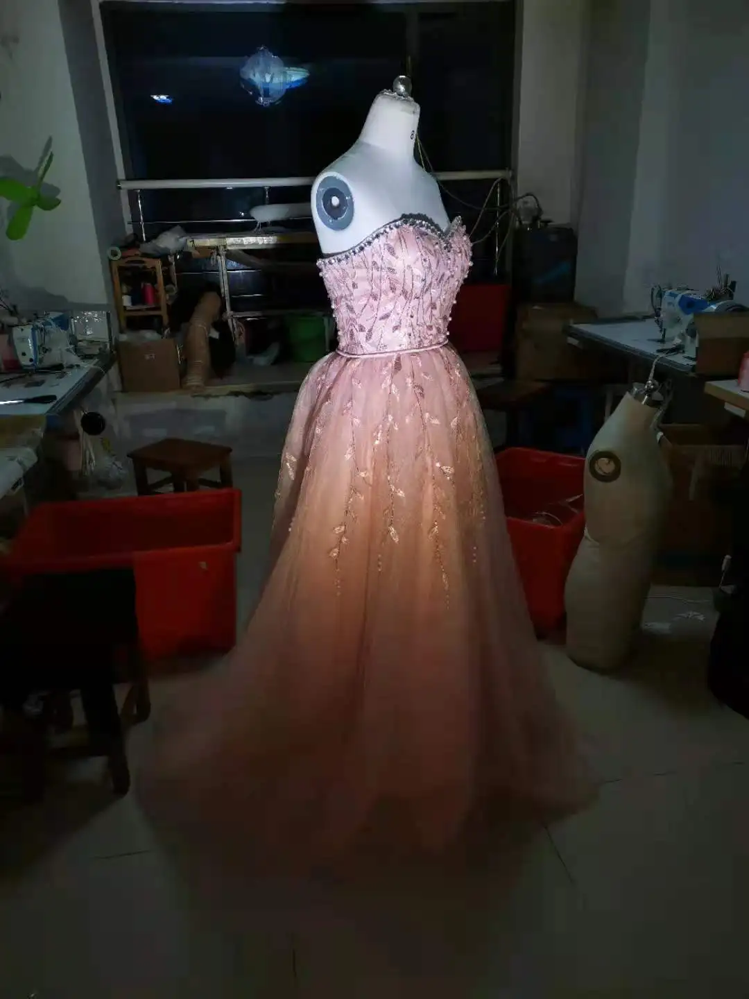 MYYBLE-vestido de fiesta sin mangas con falda desmontable, traje de dos piezas de encaje con cuentas de corazón, champán, 2021