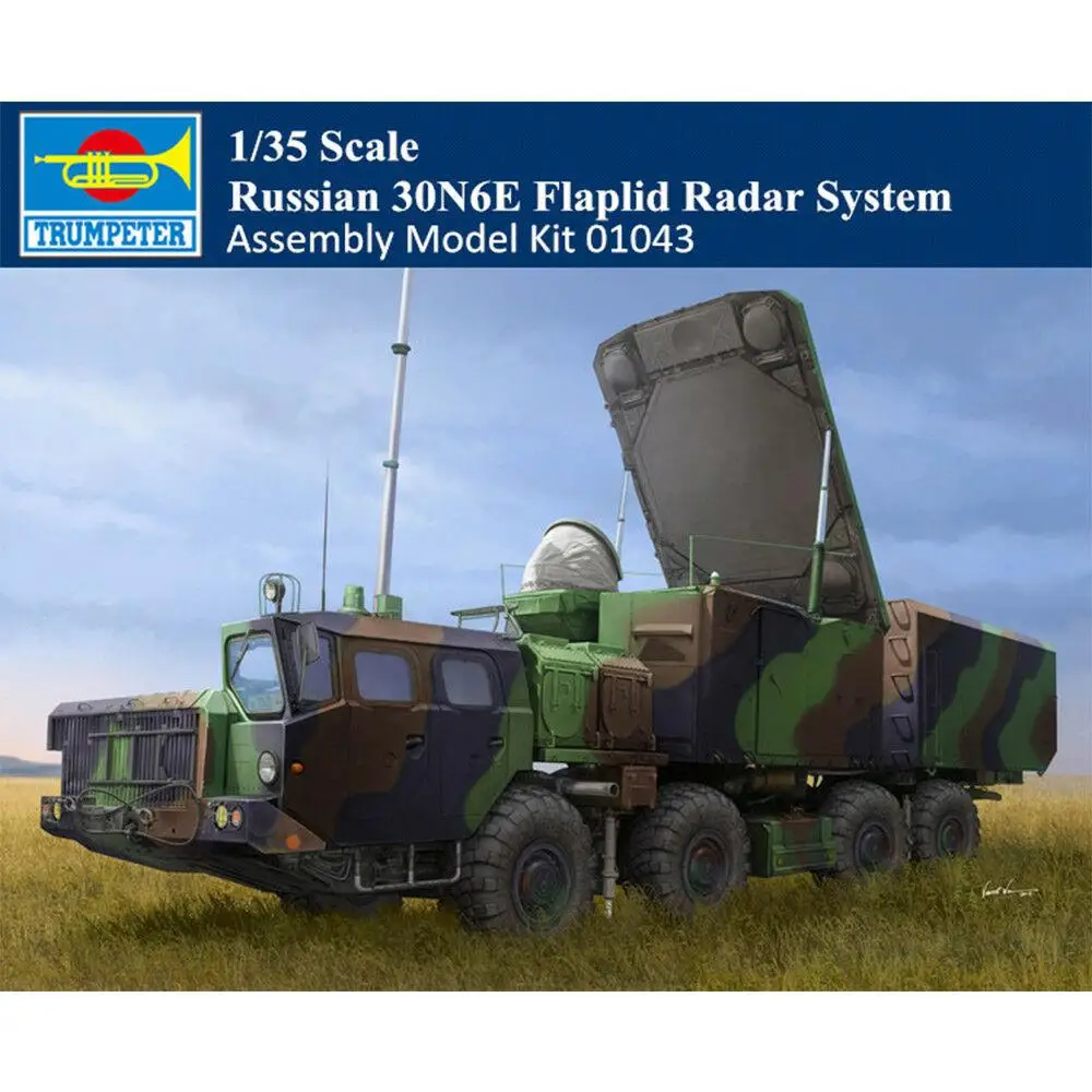 

Trumpeter 01043 1/35 Model Kit Russian 30N6E Flaplid Radar System Truck Vehicle model kit