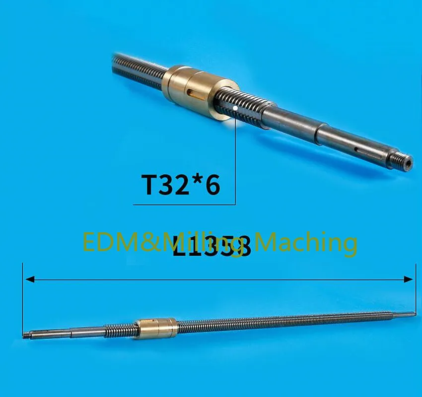 1Set Milling MachineNantong Machine Tool CNC X6325-6101 Longitudinal Screw Nut Worktable Move Nut Left And Right Screw