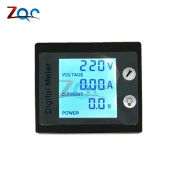 AC 80-260V 100A AC LCD Digital Ammeter Voltmeter Wattmeter Power Energy Voltage Current Meter Gauge STN LCD Backlight 110V 220V