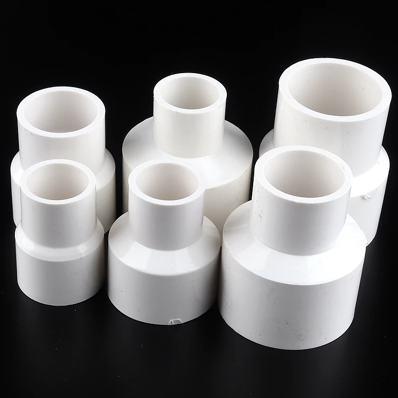 

5pcs 63*25mm To 90*75mm White Reducing Straight Connector Water Garden Irrigation Fish Tank PVC Pipe Joints Aquariums Accessoies