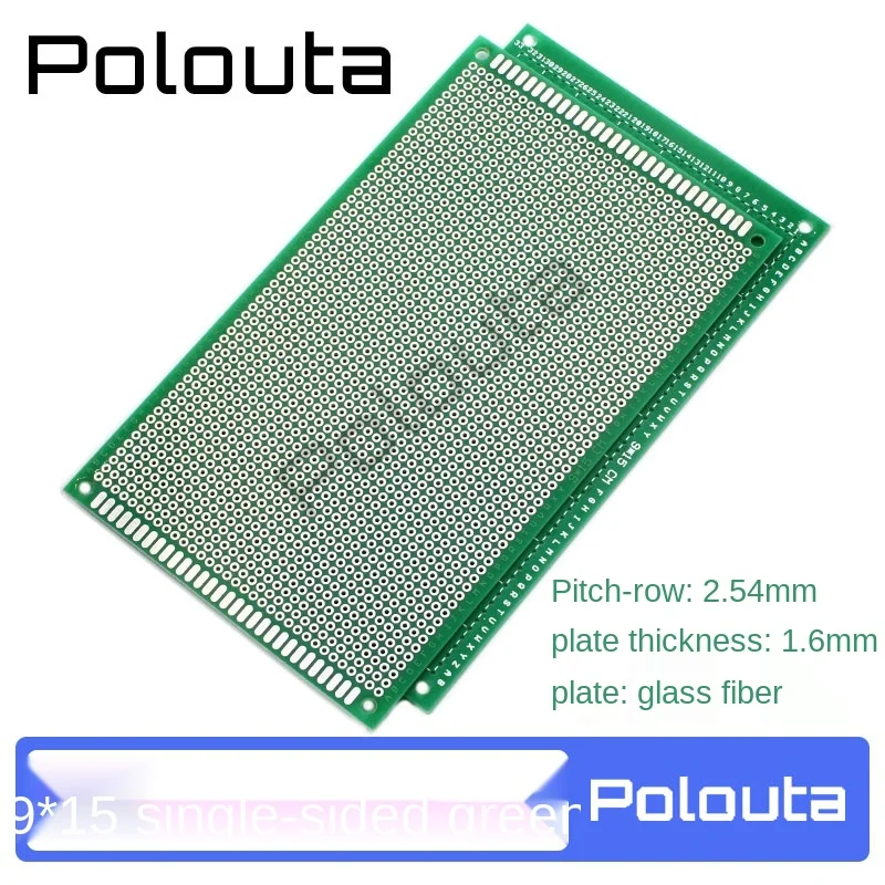 Placa de proteção de solda de 1 face 15*20 para pcb de fibra de vidro com óleo verde